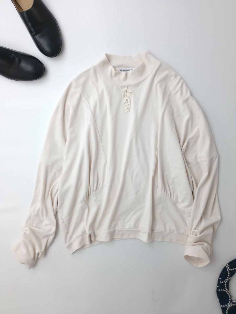 minaperhonen ミナペルホネン painter's palette ハイネック 長袖 カットソー トップス  アイボリー 40  【中古】