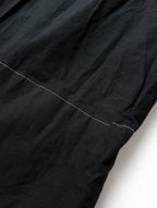 <染> encore MARGARET HOWELL マーガレ ットハウエル WASHED COTTON POPLIN TROUSERS トラウザーパンツ 黒 ブラック 1  【中古】