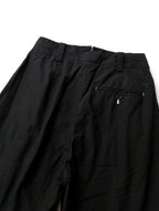 <染> encore MARGARET HOWELL マーガレ ットハウエル WASHED COTTON POPLIN TROUSERS トラウザーパンツ 黒 ブラック 1  【中古】