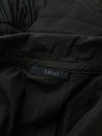 <染> encore   kaval カヴァル コットンギャザー ロングワンピース 黒 ブラック 【中古】