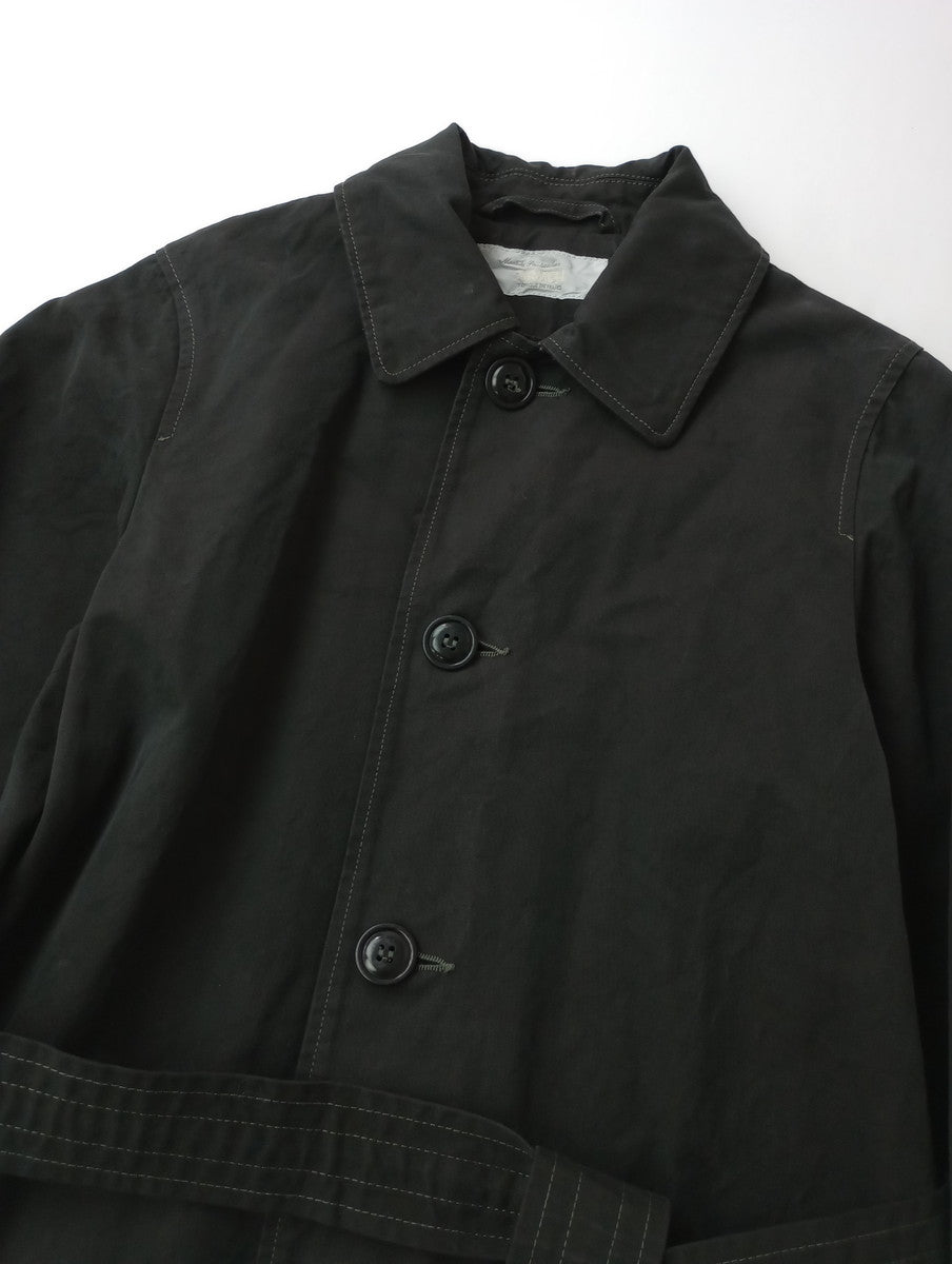 <染> encore  ARMEN   アーメン ステンカラーコート 黒 ブラック 【中古】