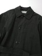 <染> encore  ARMEN   アーメン ステンカラーコート 黒 ブラック 【中古】