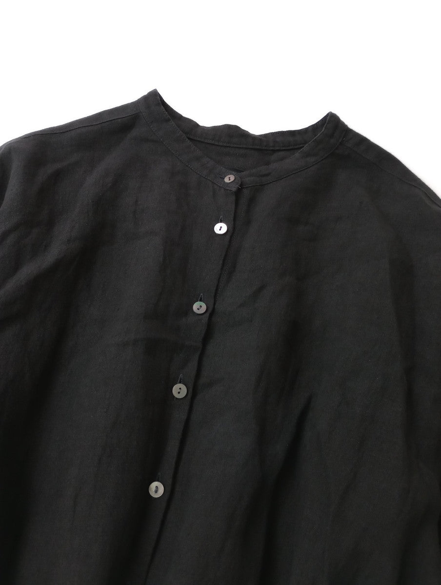 〈染〉 encore Ikkuna suzuki takayukl イクナ スズキタカユキ  パフスリーブ  ロング ドレス 黒 ブラック 1  【中古】