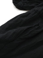〈染〉 encore Ikkuna suzuki takayukl イクナ スズキタカユキ  パフスリーブ  ロング ドレス 黒 ブラック 1  【中古】