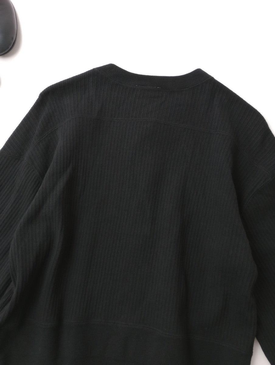 〈染〉encore THE SHINZONE シンゾーン CAPLINE PLINE CARDIGAN ケー プリン カーディガン 羽織  リブ 黒 ブラック 【中古】
