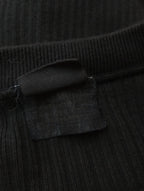 〈染〉encore THE SHINZONE シンゾーン CAPLINE PLINE CARDIGAN ケー プリン カーディガン 羽織  リブ 黒 ブラック 【中古】