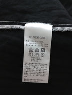 〈染〉encore   ne Quittez pas ヌキテパ  Poplin Stripe Sleeveless Dress  刺繍  ポプリン ストライプ ノースリーブ ドレス 黒 ブラック  【中古】